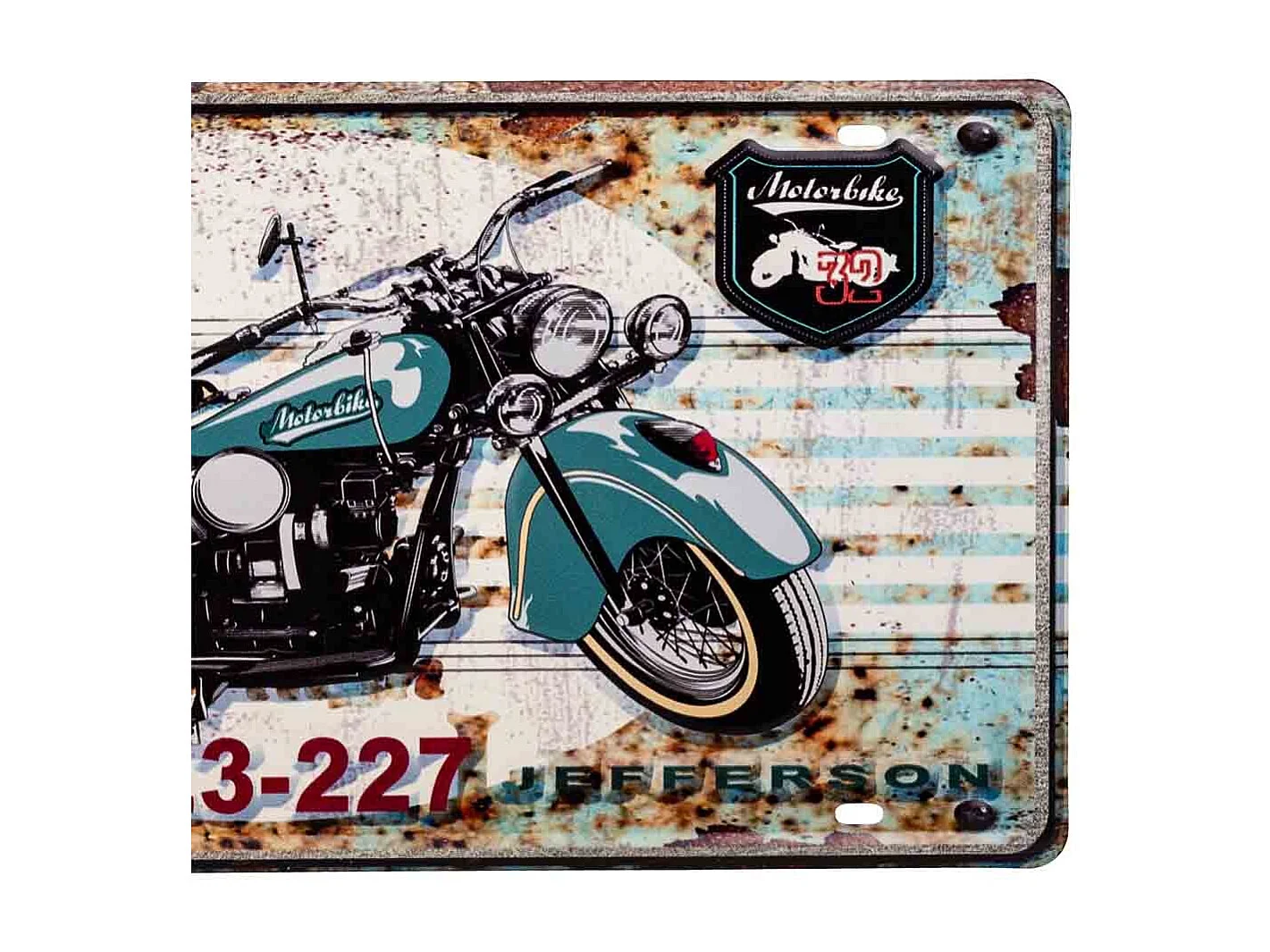 Placa de de metal 22x42x1