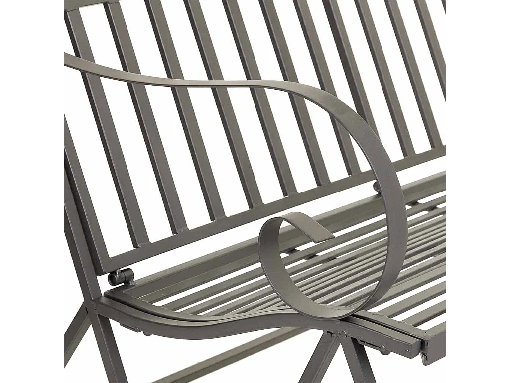 Braunes Schaukelsofa aus Schmiedeeisen 116x45x91h cm