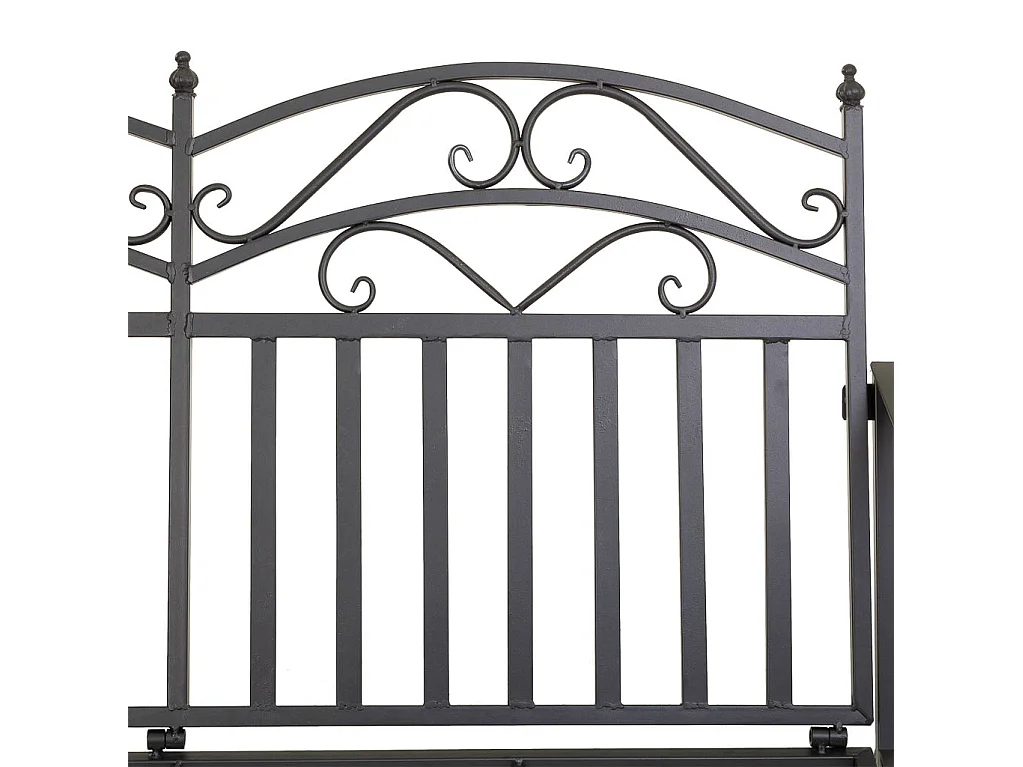 Braunes Schaukelsofa aus Schmiedeeisen 116x45x91h cm