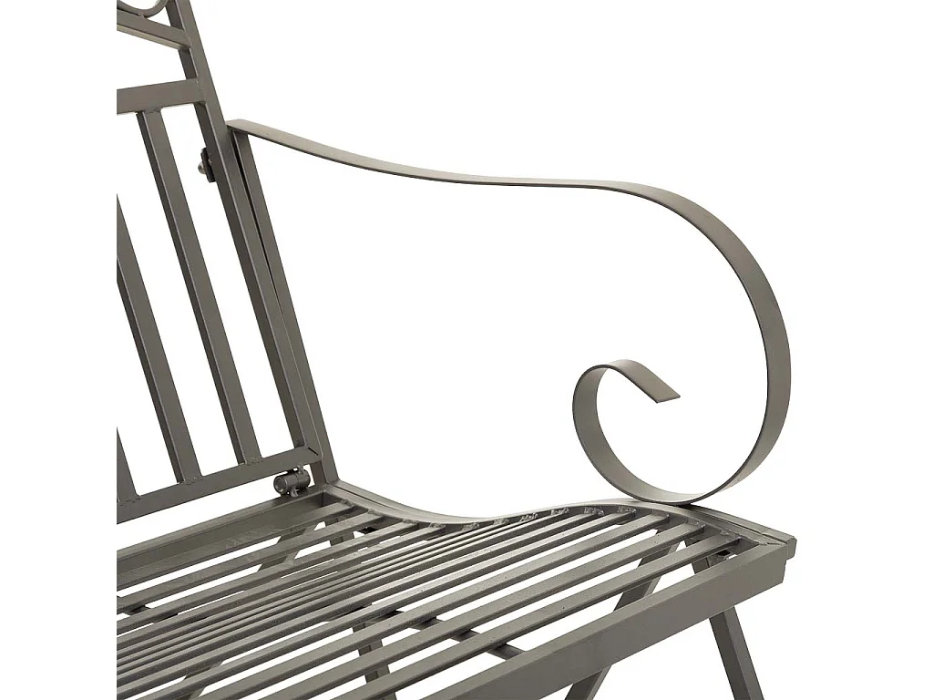 Braunes Schaukelsofa aus Schmiedeeisen 116x45x91h cm