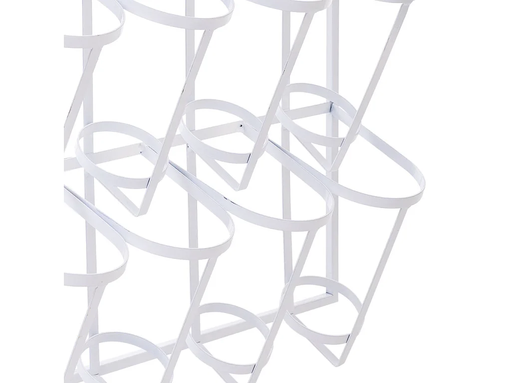 Metal wall wine rack for 8 bottles, 53x17x90H cm