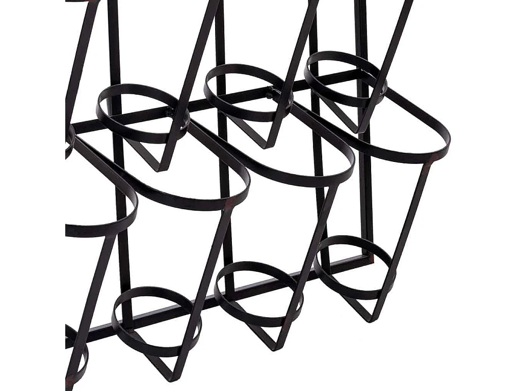 Wandregal für 8 Flaschen aus Metall, 53x17x90H cm