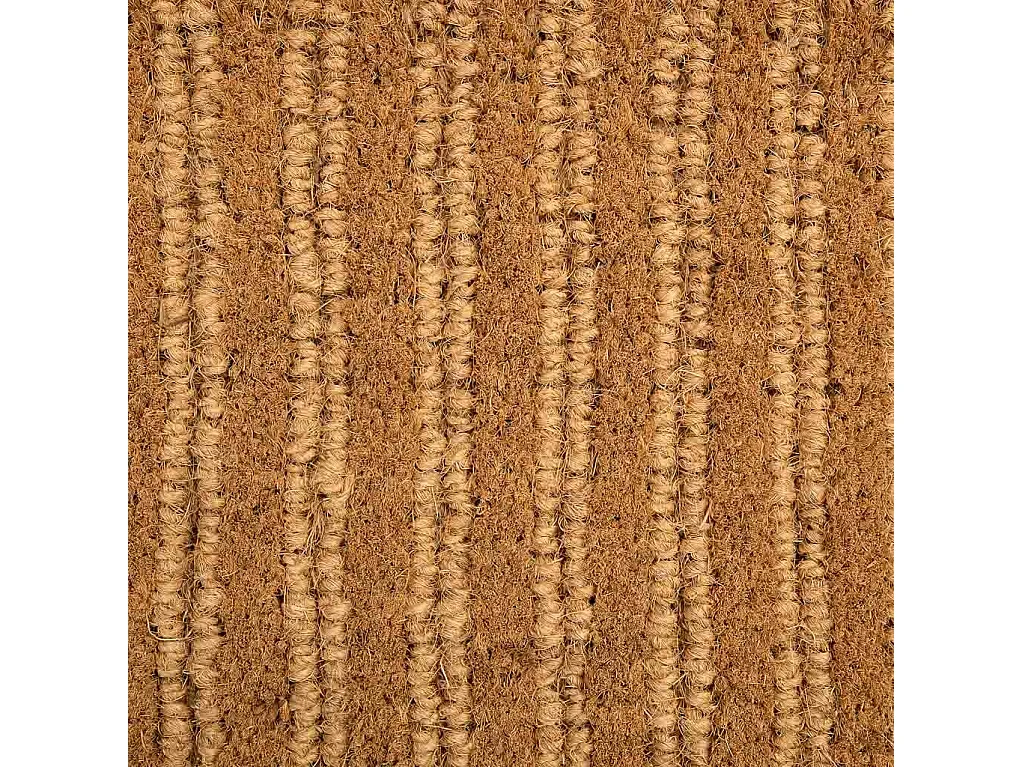 Felpudo fibra natural y goma marron 60x40
