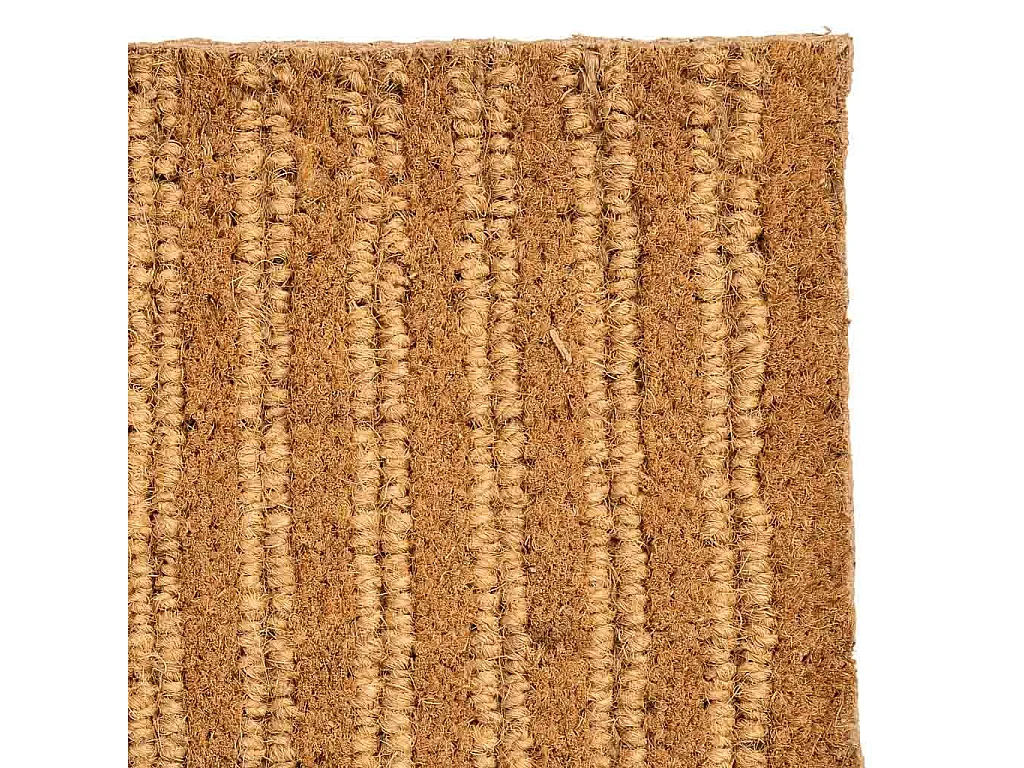 Felpudo fibra natural y goma marrón 60x40