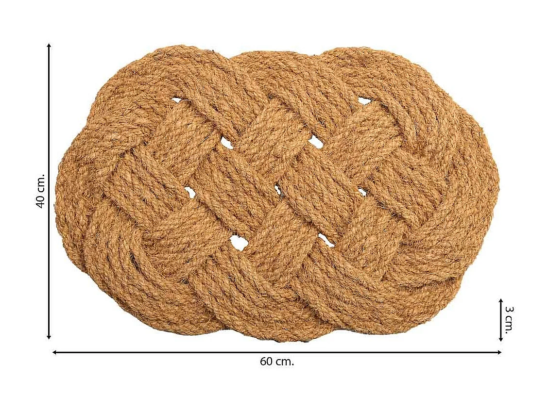 Zerbino in fibra di cocco marrone 60x40