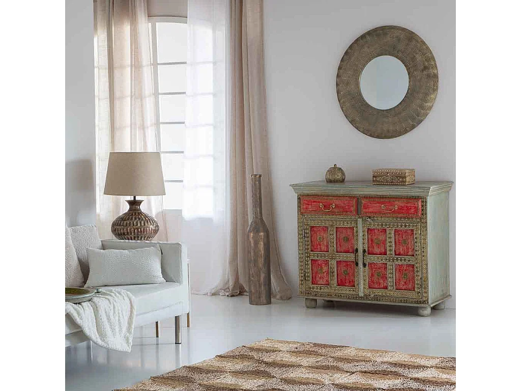 Buffet en bois marron 107x46x90