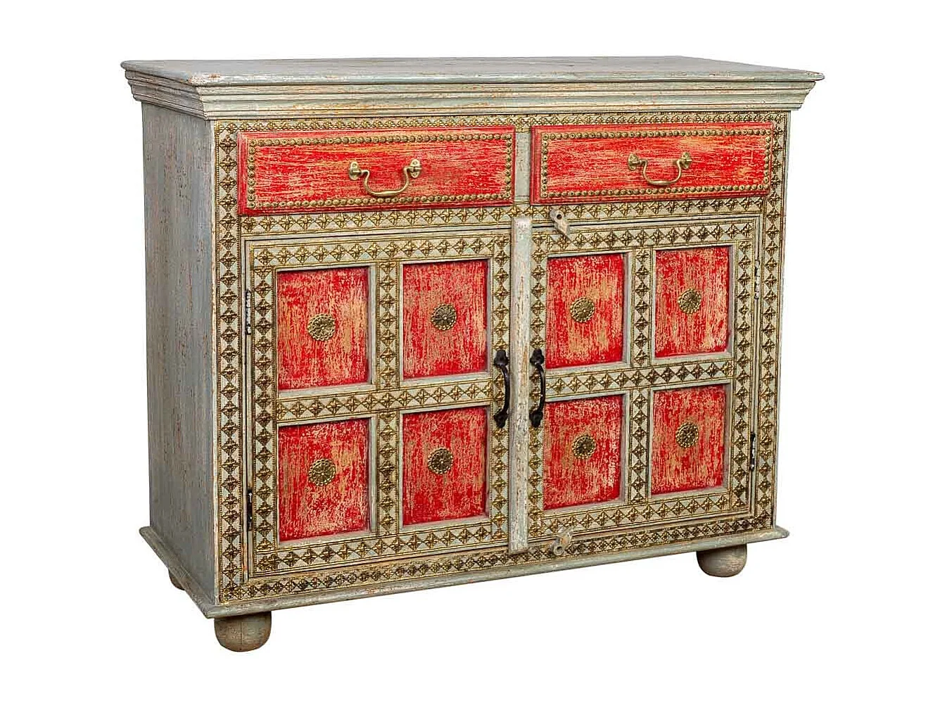 Buffet en bois marron 107x46x90