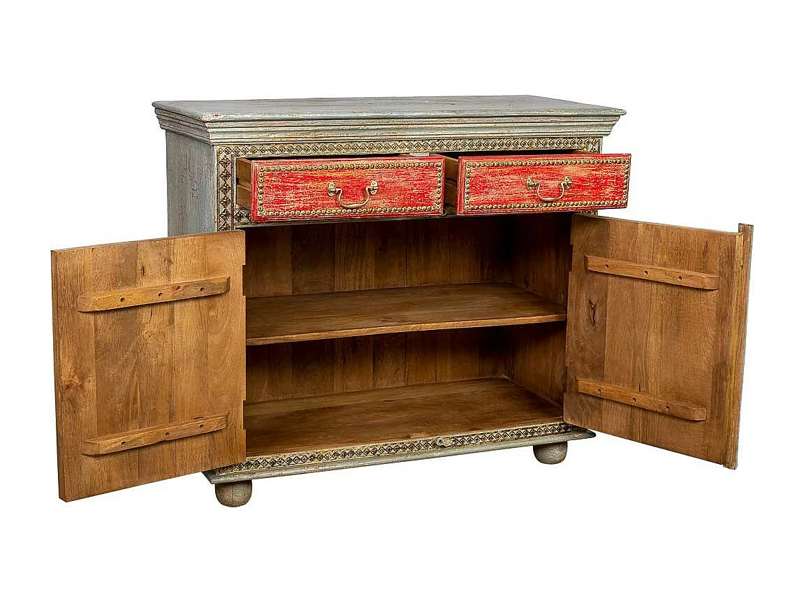 Buffet en bois marron 107x46x90