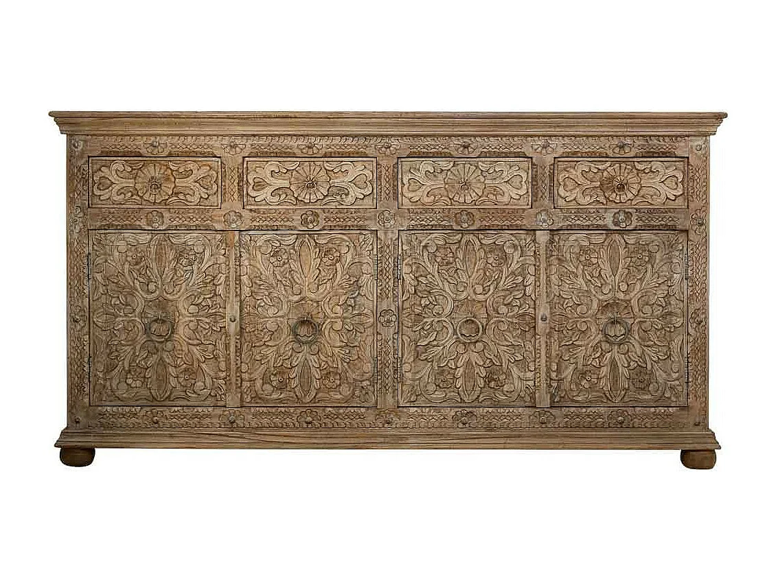 Aparador de madeira artesanal marrom 180x45x96