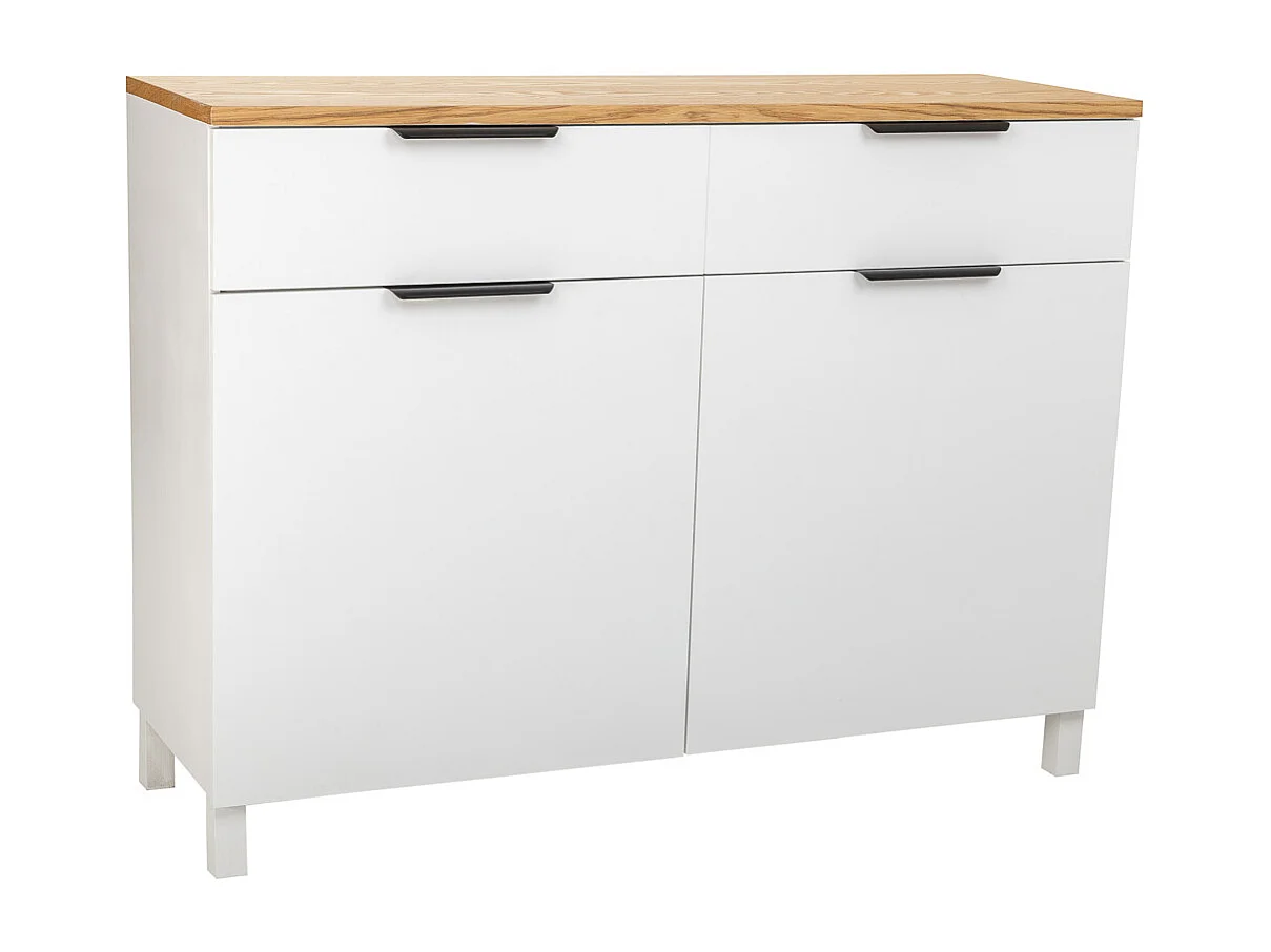 Credenza in legno con 2 cassetti e 2 ante 120x40x76h cm