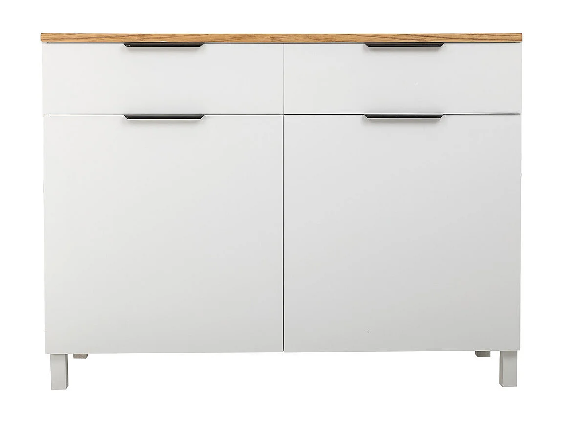 Credenza in legno con 2 cassetti e 2 ante 120x40x76h cm