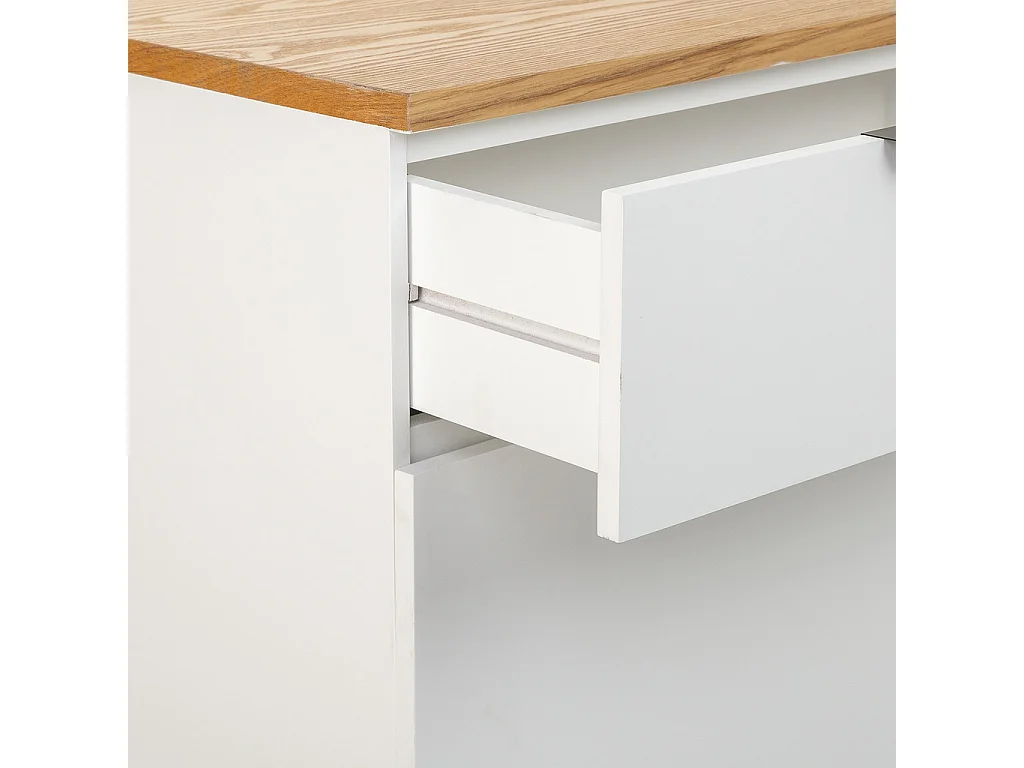 Aparador de madera 2 cajones y 2 puertas 120x40x88h cm