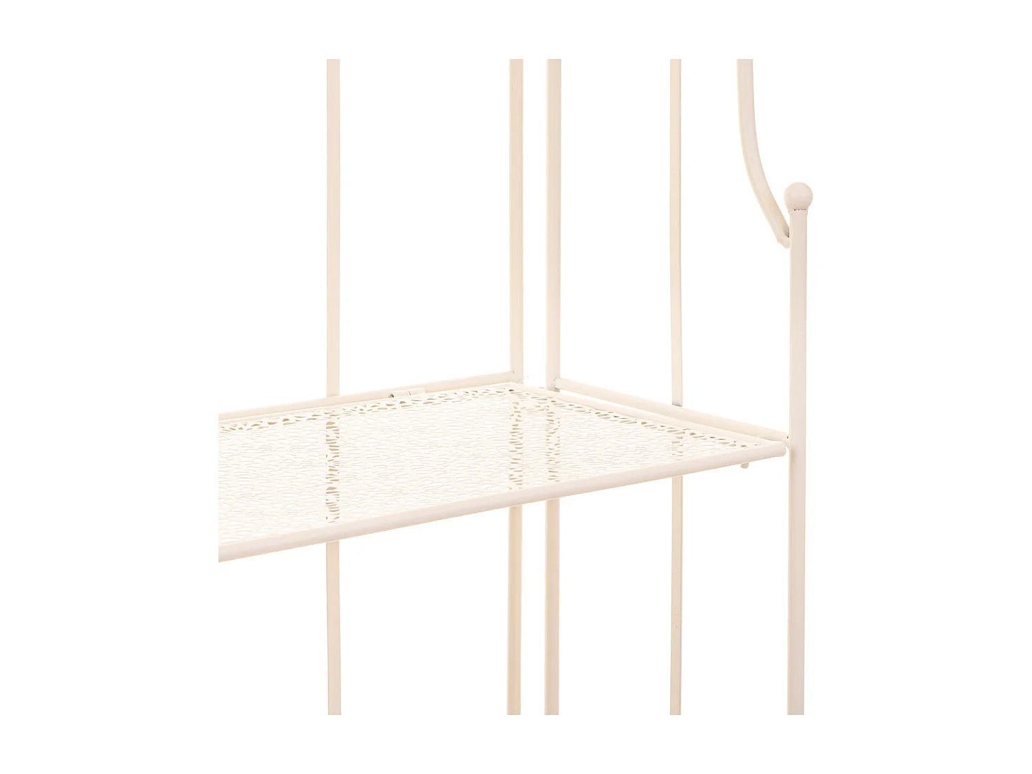 Regale aus Schmiedeeisen, weiß 58x25x160