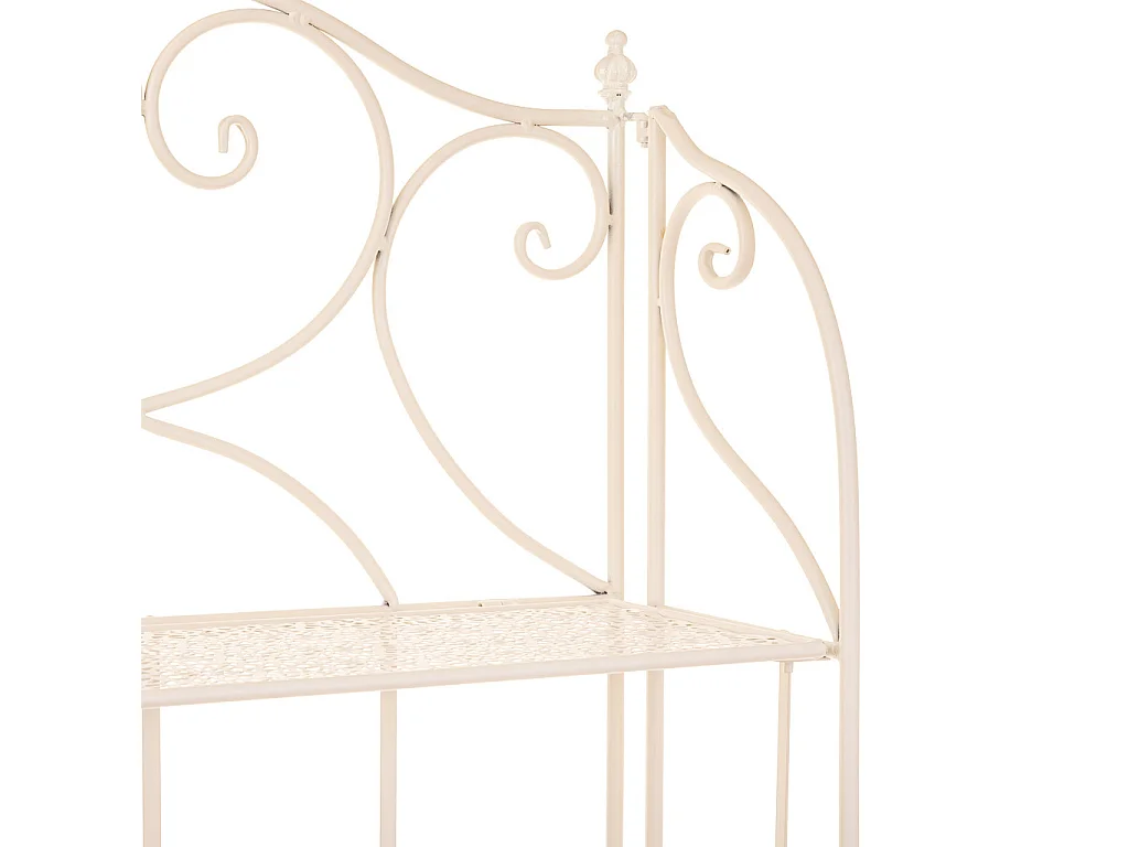 Regale aus Schmiedeeisen, weiß 58x25x160