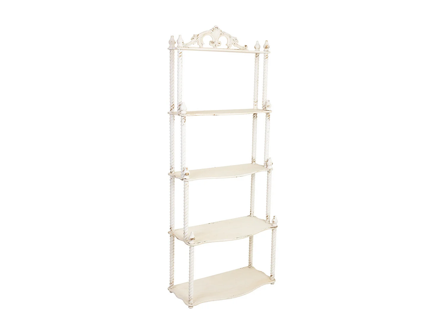 Estanteria de madera 5 baldas envejecido 78,5x39,5x193,5h cm