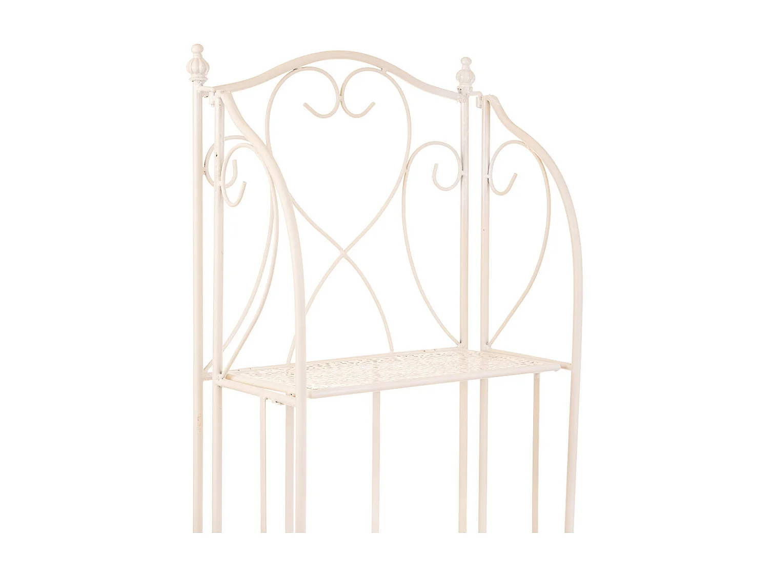 Estantería de forja blanca 40x25x158cm