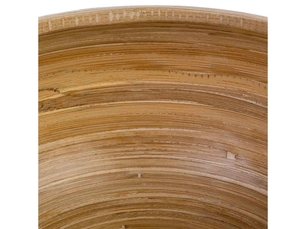 Coffret déco en bambou gris D14x19h cm