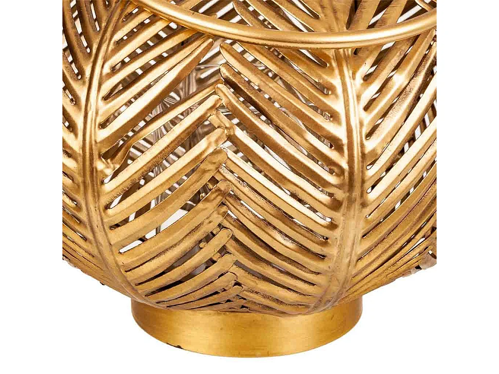 Goldener Kerzenhalter aus Metall, 34x34x27h cm