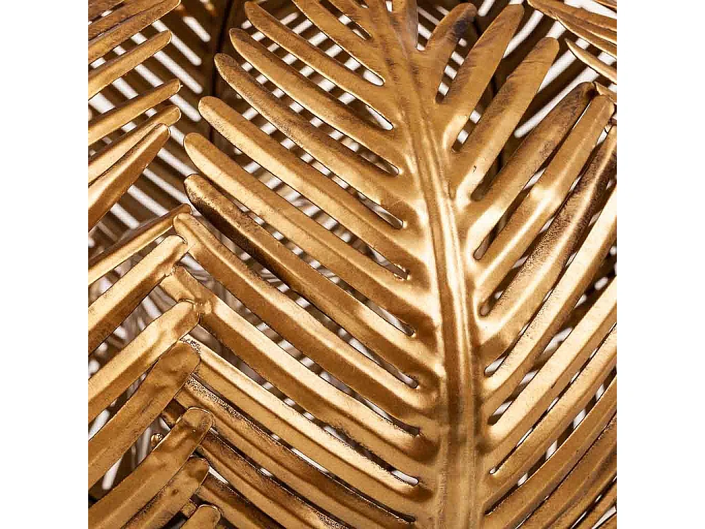 Goldener Kerzenhalter aus Metall, 34x34x27h cm