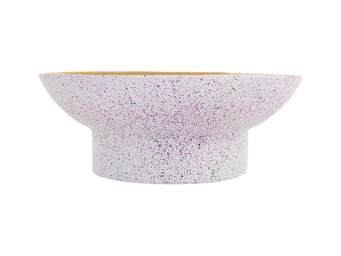 Centre de table en bambou beige D30x10h cm