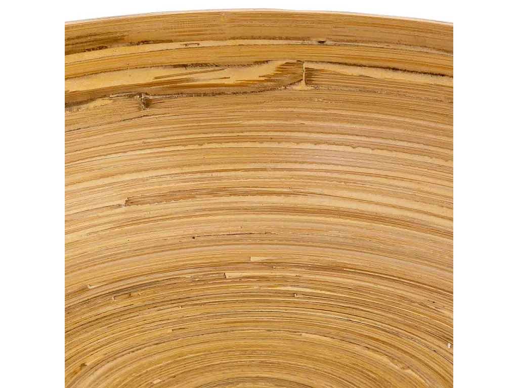 Centro de mesa em bambu bege D30x10h cm