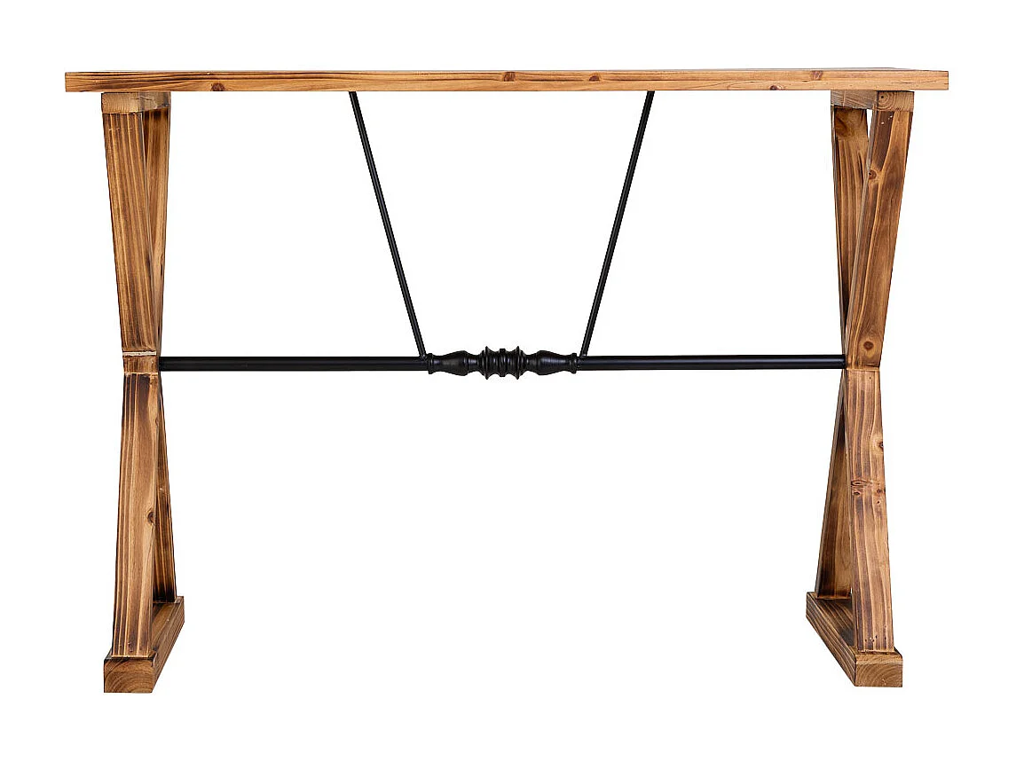 Flurkommode aus Holz und Metall, 106x40x76,5h cm