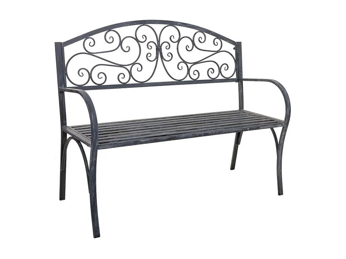 Console en bois et métal laqué blanc avec 2 étagères 120x42x78h cm