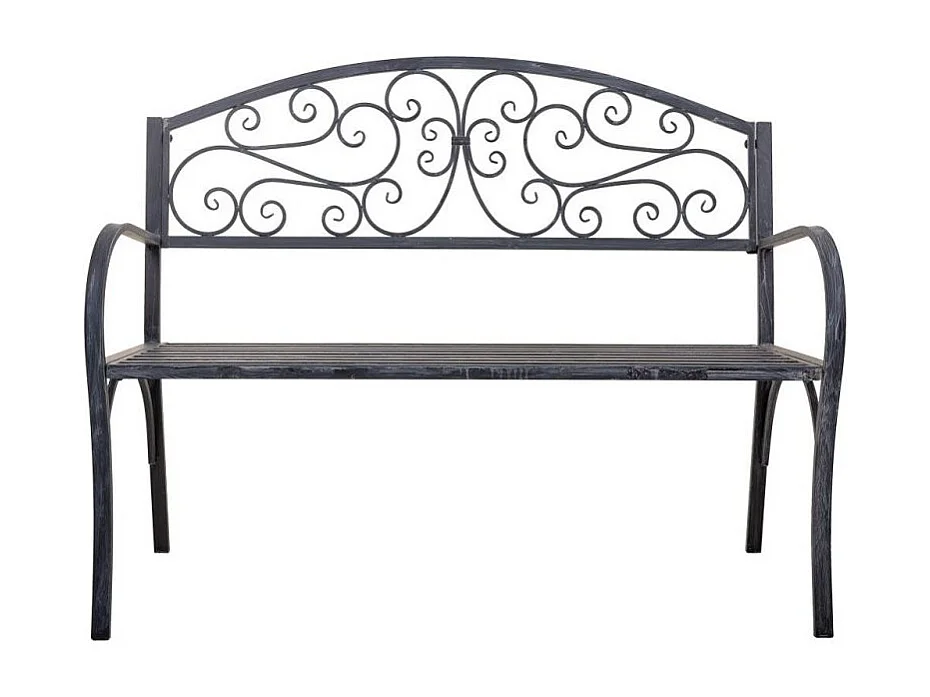 Console en bois et métal laqué blanc avec 2 étagères 120x42x78h cm