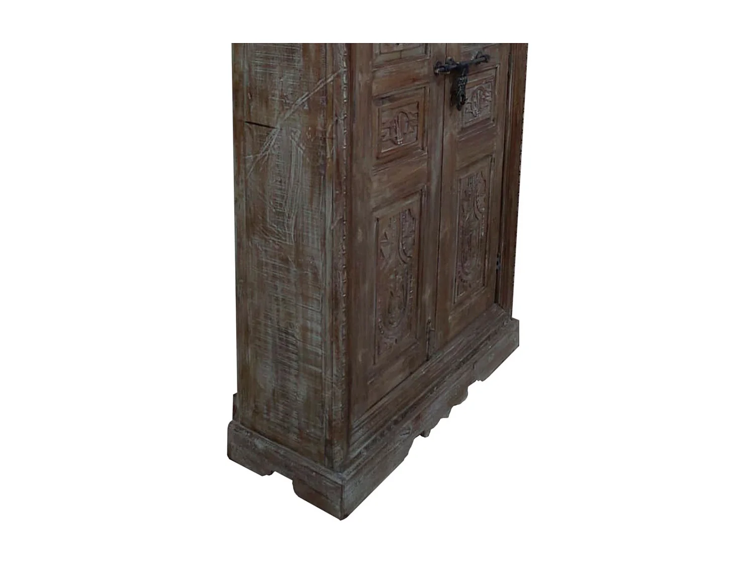Armário de madeira marrom 121x45x220