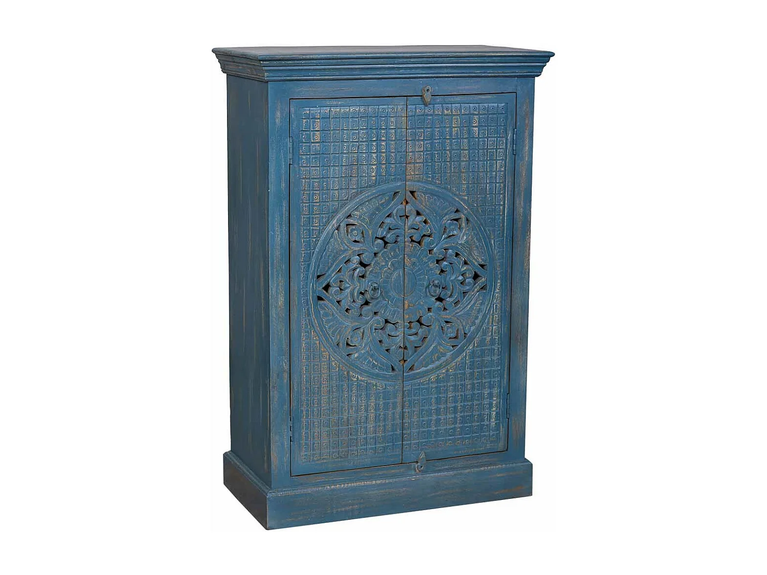 Roupeiro de madeira 80x40x120 azul