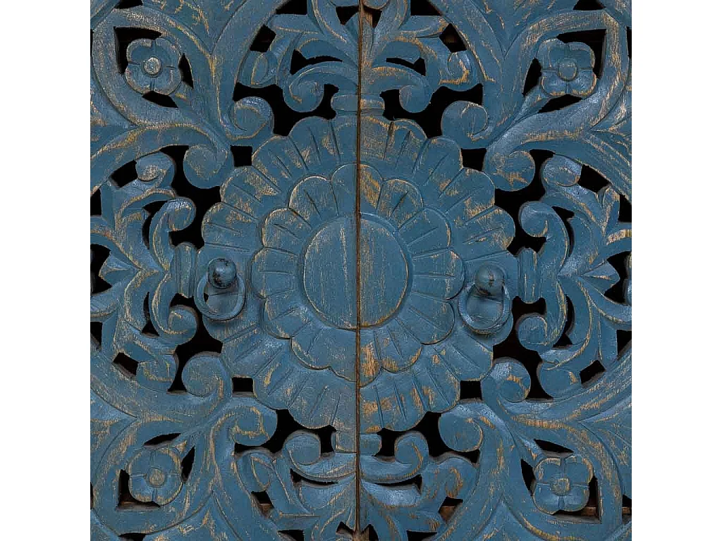 Roupeiro de madeira 80x40x120 azul