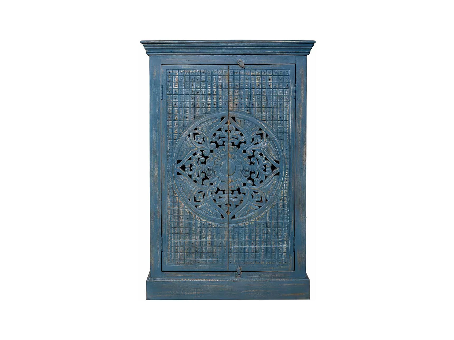 Holzkleiderschrank 80x40x120 blau