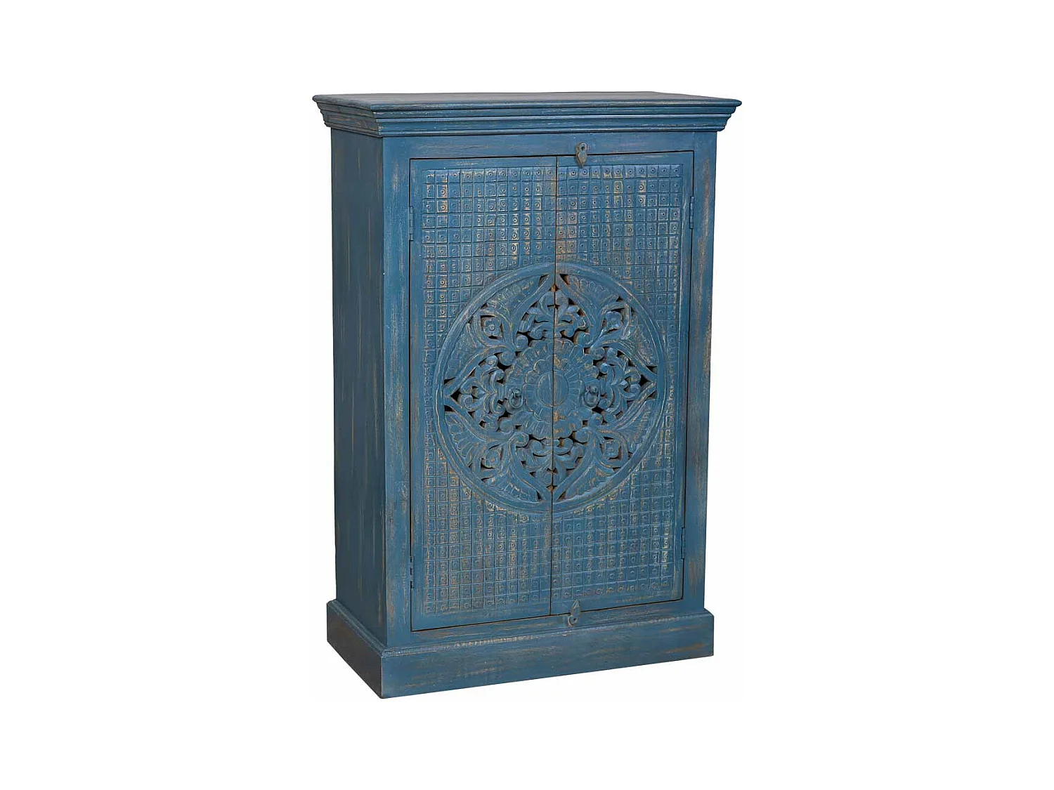 Holzkleiderschrank 80x40x120 blau