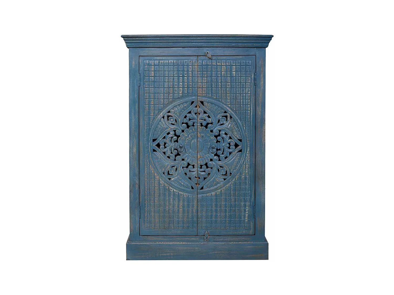 Holzkleiderschrank 80x40x120 blau