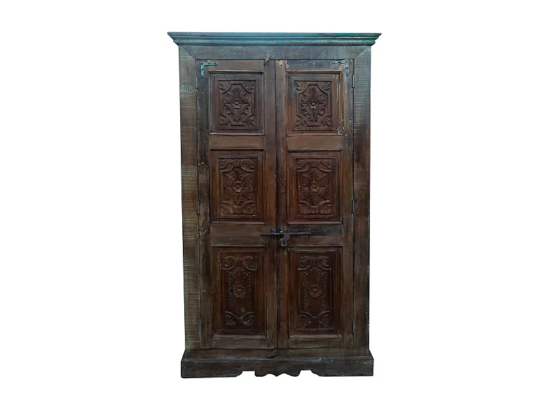 Armadio in legno marrone 122x45x220h