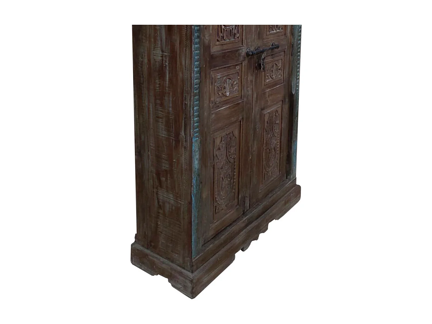 Armário de madeira marrom 121x45x220
