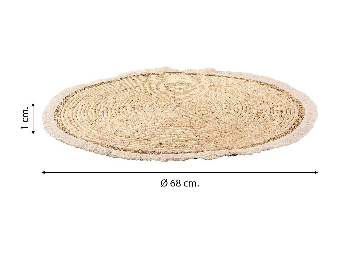 Alfombra marrón d68x1