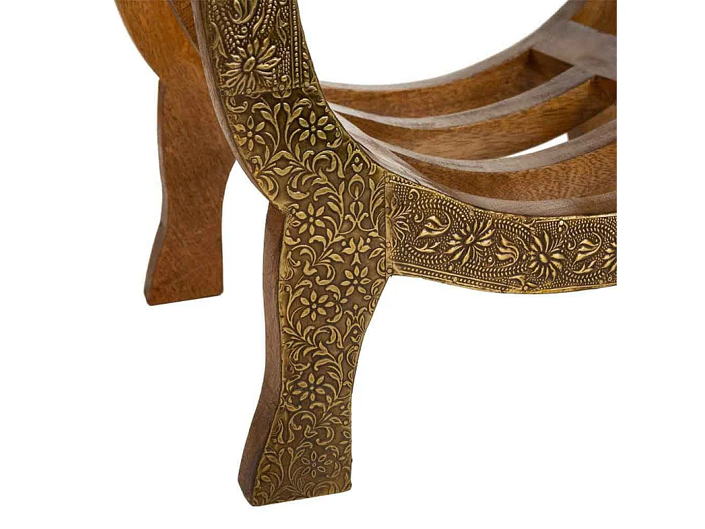 Nachttisch aus handgefertigtem Holz mit 1 Schublade 45x30x60h cm