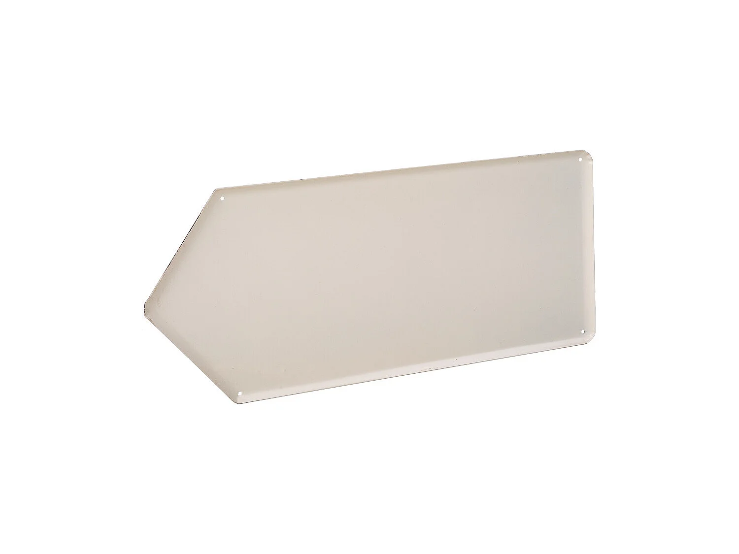 Placca in metallo verde 20x42x1h