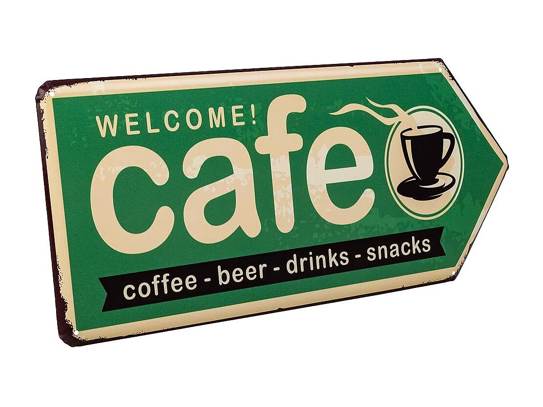 Placa de de metal verde 20x42x1