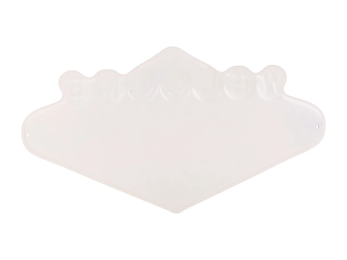 Braune Metallplatte 27x49x1h cm