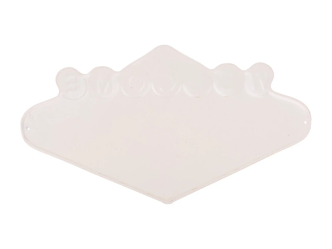 Gelbe Metallplatte 27x49x1h cm