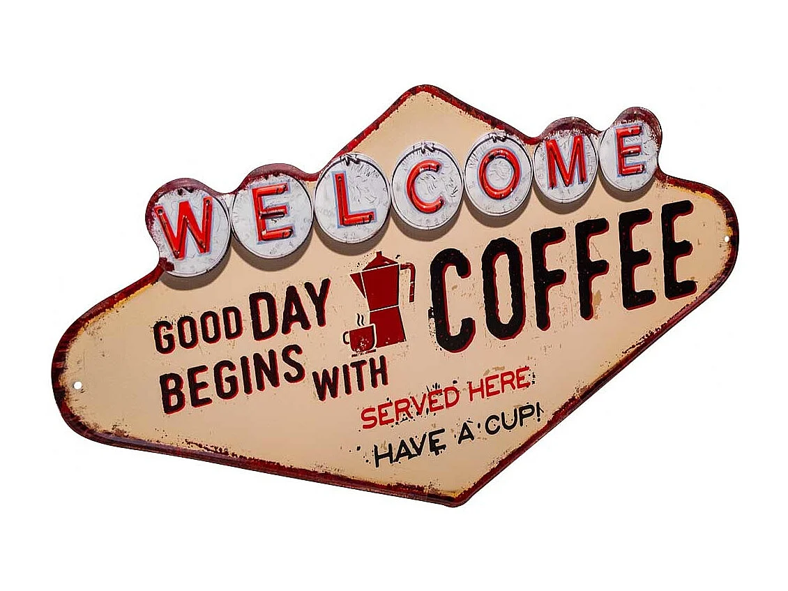 Cremefarbener Metallteller 27x49x1h cm