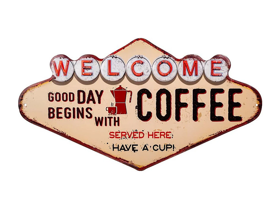 Cremefarbener Metallteller 27x49x1h cm