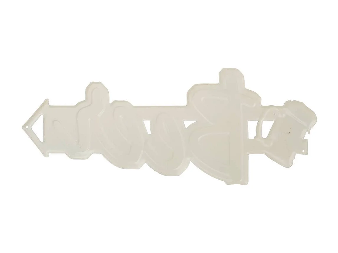 Wanddekorationsplatte aus Metall 20x50x1h cm