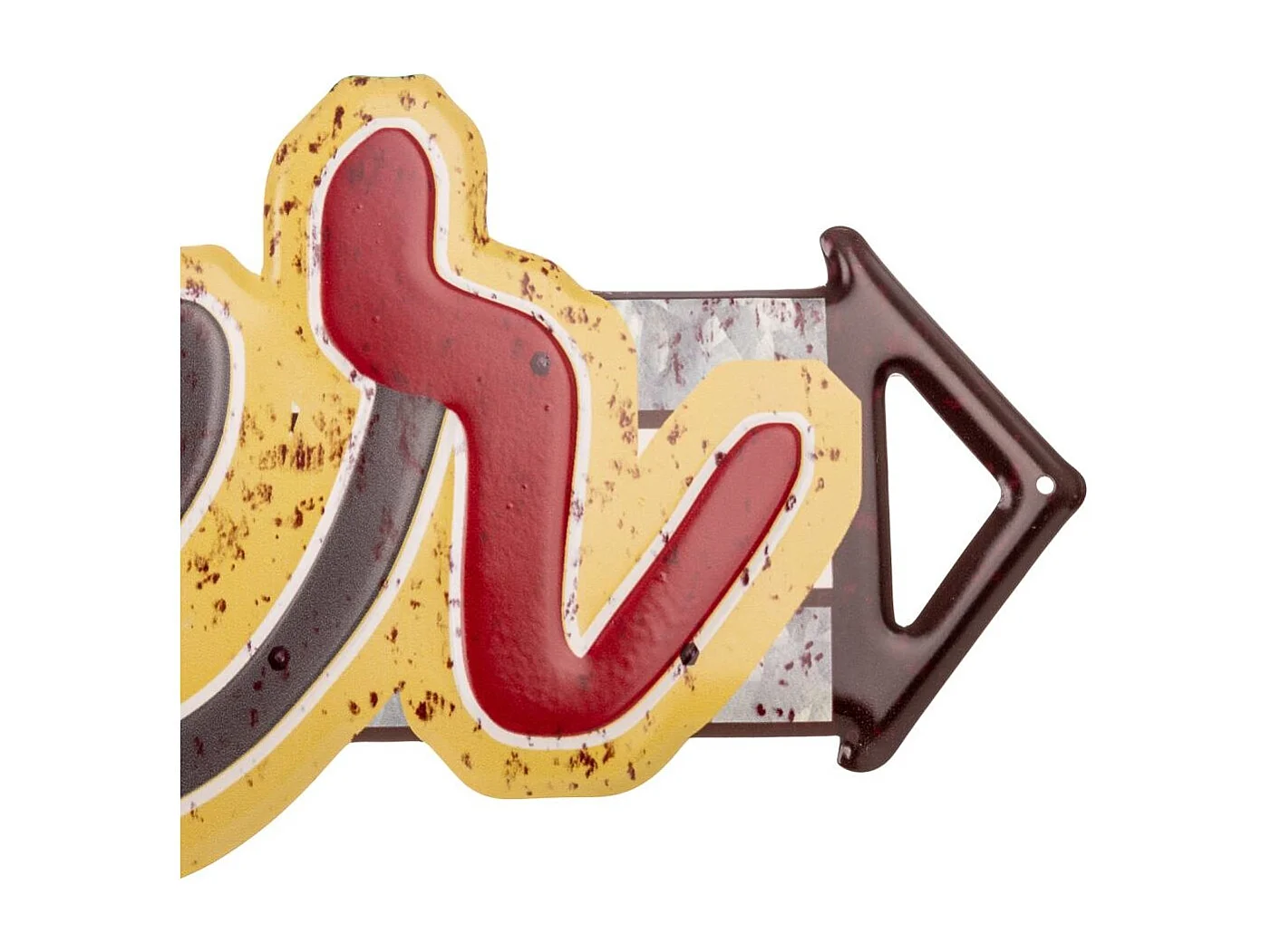 Wanddekorationsplatte aus Metall 20x50x1h cm