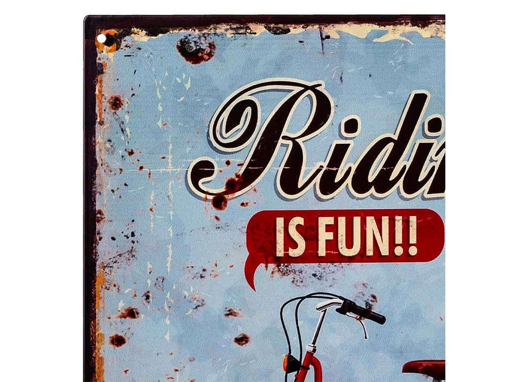 Placa metálica azul 25x33x0,6