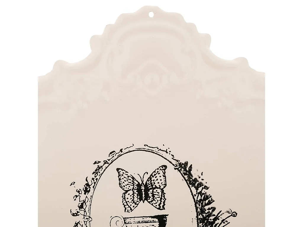 Placa de de decoración de metal 46x28x1