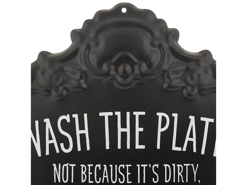 Placa de de decoración de metal 46x28x1