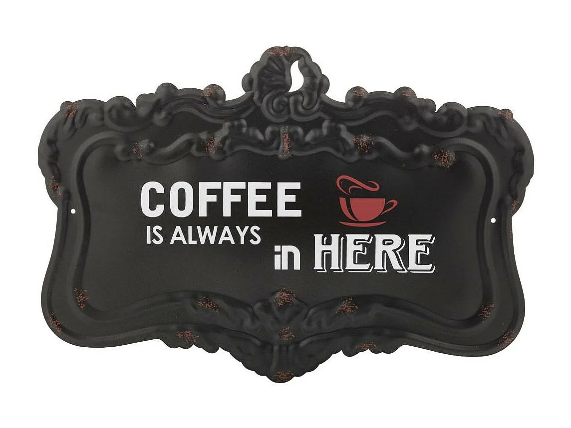 Placa decorativa metálica 30x45x1